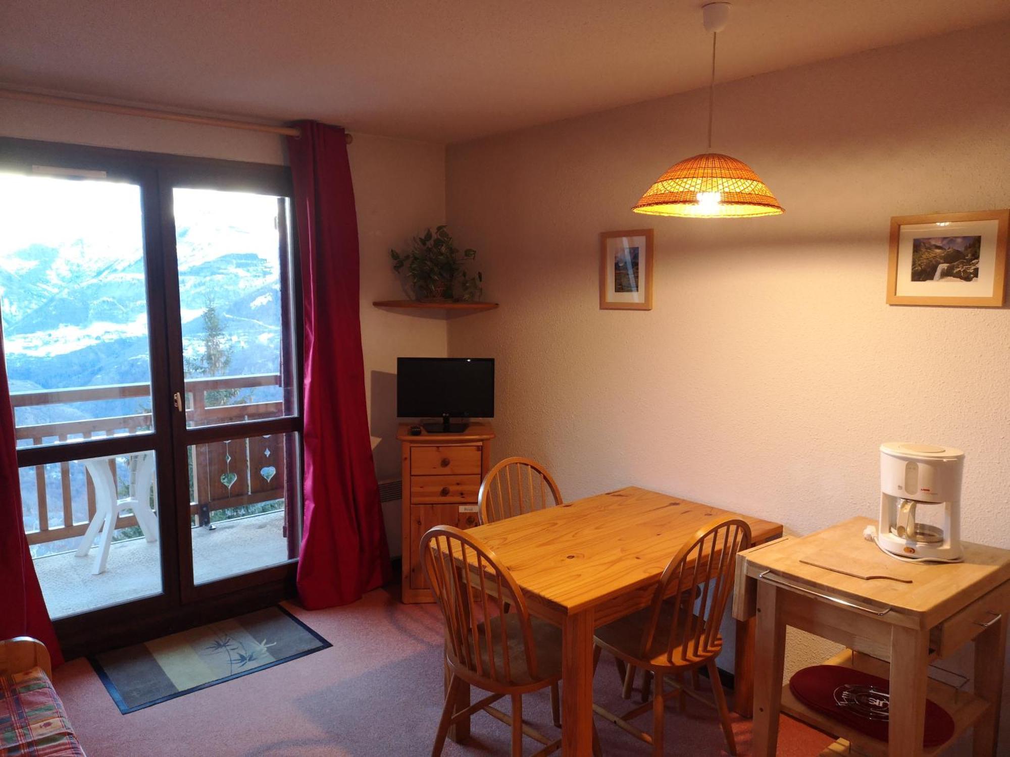 Studio Coin Montagne A Auris En Oisans Avec Vue Magnifique Bagian luar foto