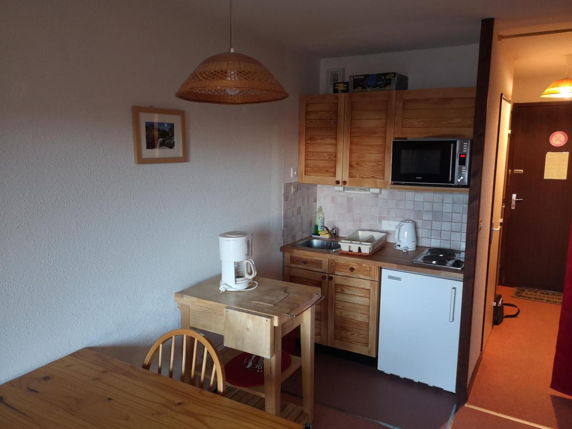 Studio Coin Montagne A Auris En Oisans Avec Vue Magnifique Bagian luar foto